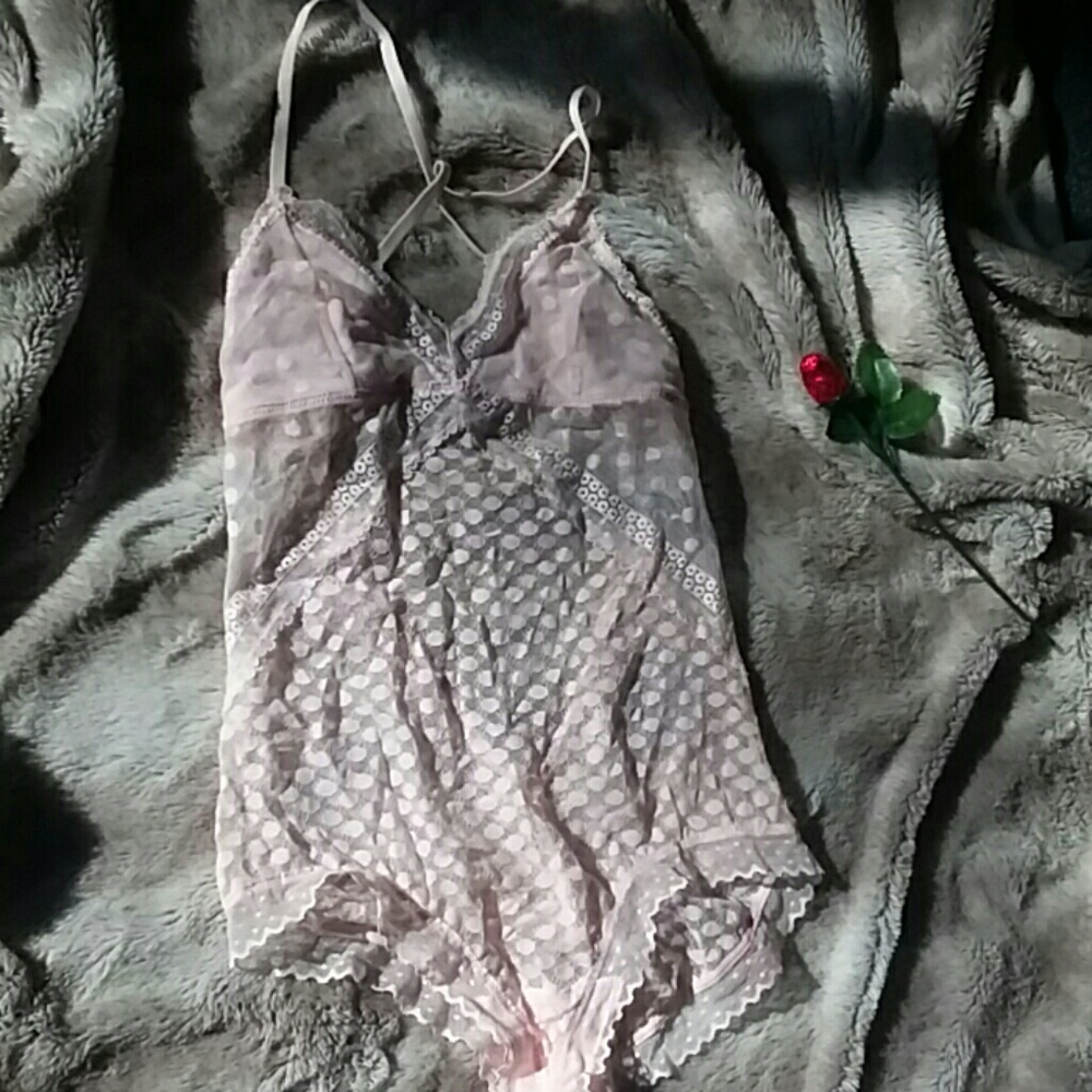 Polka Dot Pink Aerie Teddy